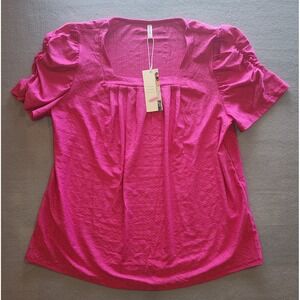 Dokotoo Pink Blouse Plus Size 2x